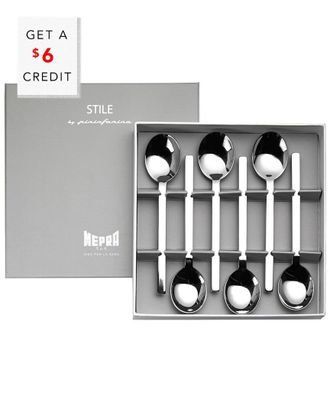 Mepra Gift Box 6Pc Coffee Spoons With $9 Credit