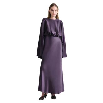 Altuzarra Evinka Silk Maxi Dress - female - Altuzarra - Gowns - Purple - 3XS - Dresses