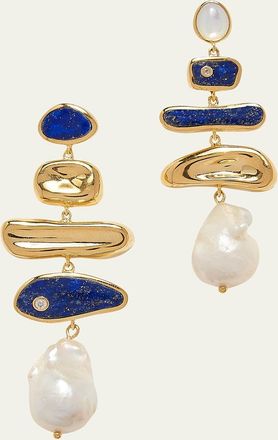 Pamela Love Palma Lapis Multi-Drop Earrings