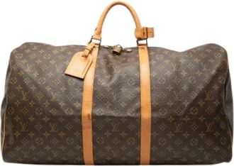 Louis Vuitton Pre-owned Keepall 60 - unisex - Vintage Weekendtas - Bruin - ONE Size - Leer - Vintage