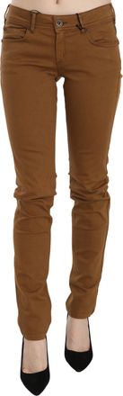 Plein Sud Womens Casual Pants Model Pan70664 - Tan Cotton - Size 27 (Waist)