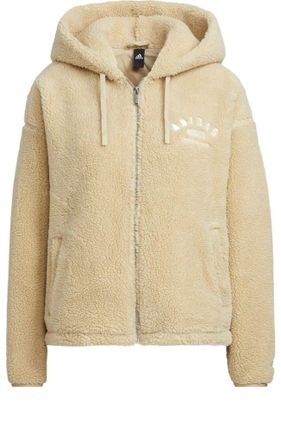 adidas (WMNS) adidas Sportswear Polar Fleece Sports Casual Jacket Tan IK3477