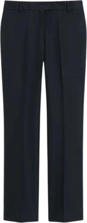 Max Mara Fatina Broeken - Dames - Vrijetijds broeken - Blauw - L - Katoen - Broeken