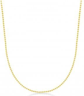 Allurez Bead Chain Necklace With Lobster Lock 14k Yellow Gold