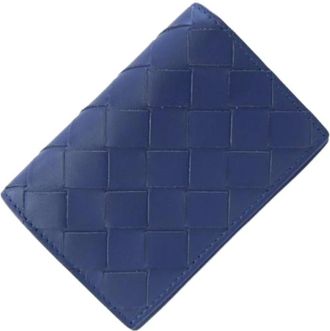 Bottega Veneta Pre-owned Wallets, male, Blue, Size: ONE SIZE Pre-owned Business card case