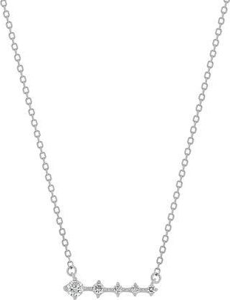 Bony Levy Audrey 18K White Gold Graduated Diamond Bar Pendant Necklace at Nordstrom Rack