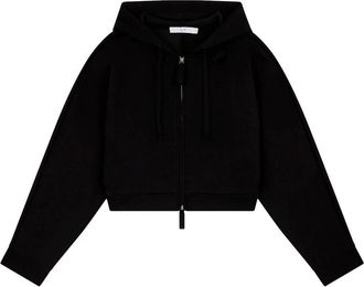 Iro Iro Overhemden zwart - Dames - Vesten met rits - Zwart - XS - Katoen - Hoodies & sweatvesten