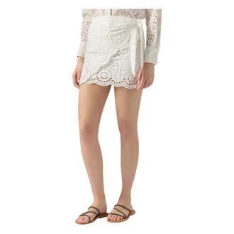 MC2 Saint Barth Nyra Short Skirt - female - MC2 Saint Barth - Short Skirts - White - M - Skirts