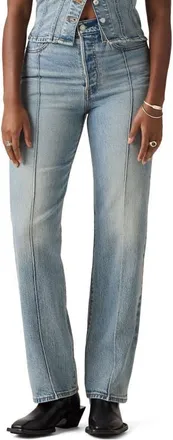 Levi's Ribcage Seamed Straight Leg Jeans in What Now Psk at Nordstrom, Size 30 X 32