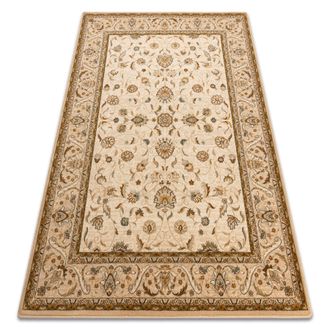 RugsX Tappeto Di Lana Omega Aries Fiori La Perla Beige 66x100 Cm