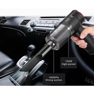 Elle Aspiradora Inal&aacute;mbrica Para Coche Ahlsen 16000 Pa 150 W 2 En 1, Aspiradora Port&aacute;til Autom&aacute;tica Inal&aacute;mbrica, Mini Aspiradora De Doble Prop&oacute;sito Para Co