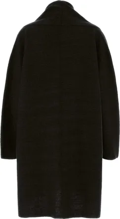 The Row Womens Novaan Cardigan Black Cashmere Silk Linen Jacket