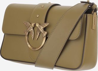 Pinko Womens Shoulder Bag Love One Mini Pinecone Leather