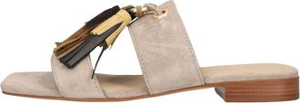 Stefano Lauran St 2650 Slingback - Dames - Sandalen - Beige - 41 EU - Leer - Schoenen