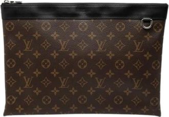 Louis Vuitton Pre-owned Clutches, female, Brown, Size: ONE SIZE Pre-owned Fabric Clutch