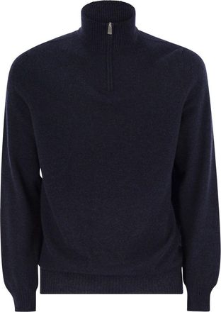 Fedeli Favonio Persia - Cashmere Half-Zip Sweater
