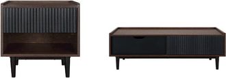 Manhattan Comfort Duane End Table & Coffee Table