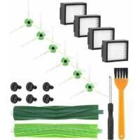 OEM Kit De Repuestos Para Aspiradora Irobot Roomba, Compatible Con Las Series I E5 E6 I7 I7+ I3 I3+ I4 I4+ I6 I6+ J7 J7+ I8 I8+, 4 Filtros, 6 Cepillos Lat