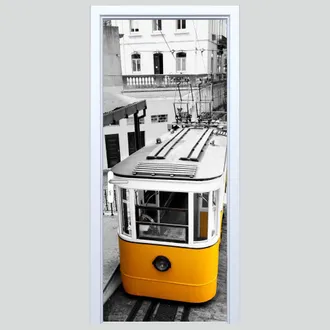 OEM Adhesivo Amarillo Para Puerta De Tranv&iacute;a De Tela 338pd