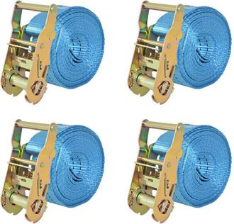 OEM Correa De Amarre De 4 Piezas, 2 Toneladas, 6 M X 38 Mm, Azul