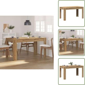 vidaXL Tavolo da pranzo rovere - vidaXL Tavolo Pranzo Artigianale 140x74,5x76 cm Legno Multistrato