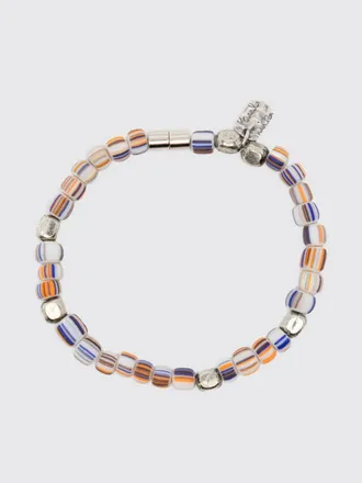 Paul Smith Bracciale in metallo con perline a righe