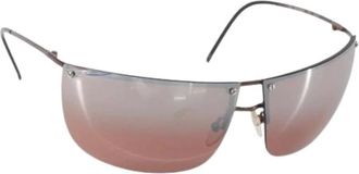 Gucci Pre-owned Accessories, female, Brown, Size: ONE SIZE Pre-owned Plastic Sunglasses