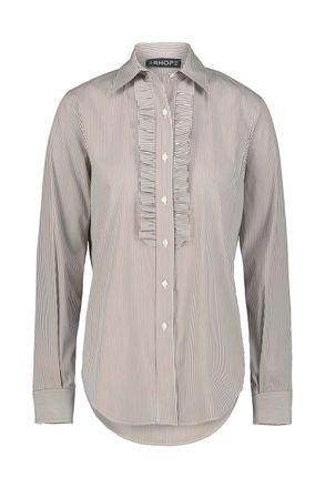 DRHOPE Striped Cotton Shirt