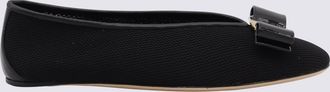 Ferragamo Black Vanna Flats