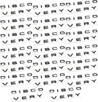 OEM 180x Letras 3d Brillantes Negras Discover Emblema Adhesivo Para Coche Parte Trasera Delantera Cap&oacute; Delantero Trasero