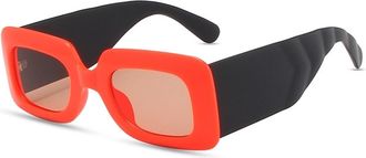 Generic Mens Outdoor Vacation Sunglasses Beach Womens Commuter Sun Glasses(Orange)