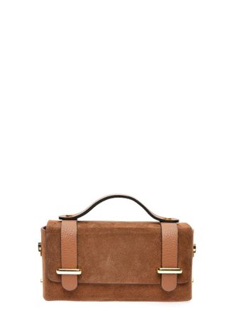 Anna Luchini Brown Rundleer Tas