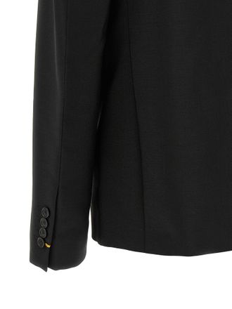 Fendi Mohair-Wool Blend Blazer - Black