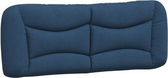 vidaXL Cabecero De Cama Acolchado Tela Azul 140 Cm Vidaxl