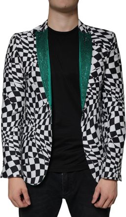 John Richmond Checke Crystal Single Breasted Mens Blazer (Pre-Owned)