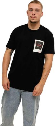 Iceberg Tops, Heren, Zwart, S, Katoen, Iceberg 5D F042 Jersey T-Shirt Heren Zwart