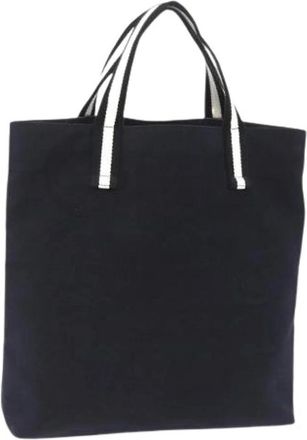 Gucci Pre-owned Vintage Tote Bag - Dames - Vintage Shopper - Blauw - ONE Size - Leer - Vintage