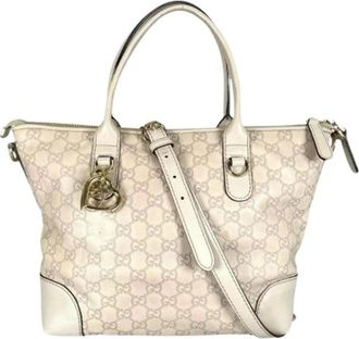 Gucci Pre-owned Handbags, female, Beige, Size: ONE SIZE Pre-owned 269957 Tote Bag