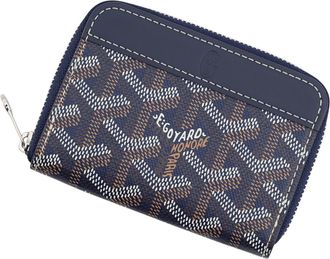 Goyard Blue Navy Pvc Leather Coin Purse/Coin Case (Pre-Owned)