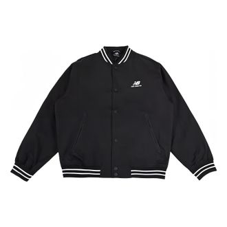 New Balance Logo SDS Baseball Jacket Asia Sizing Black AMJ33362-BK