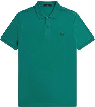 Fred Perry Womens Deep Mint Polo Shirt - Green Cotton - Size X-Large