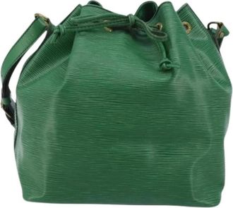 Louis Vuitton Pre-owned Petit No&eacute; Handtas - Dames - Vintage Tas - Groen - ONE Size - Leer - Vintage