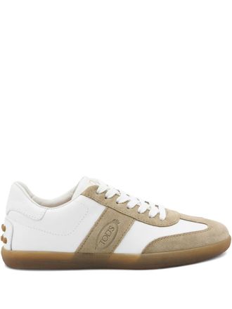 Tod's Tabs lace-up panelled sneakers - Bianco
