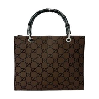 Gucci Pre-owned Handbags, female, Brown, Size: ONE SIZE Pre-owned Vintage Boston Bag