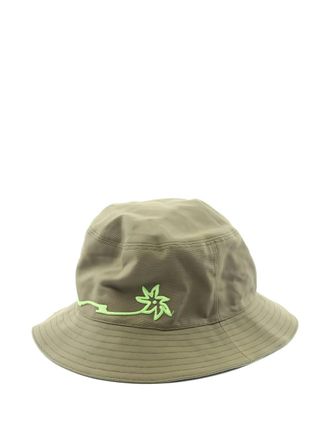 Dior x Travis Scott Cappello bucket Cactus con ricamo anni 2010 - Verde