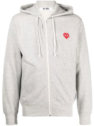 Comme Des Garçons Hoodie met logopatch - Grijs