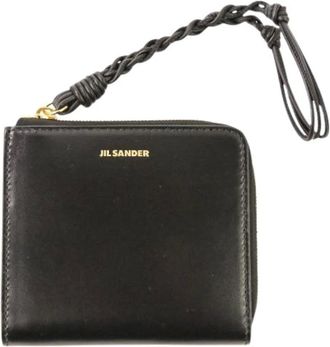 Jil Sander Pre-owned Clutches, female, Black, Size: ONE SIZE Pre-owned Credit Card Purse Tangle Wallet