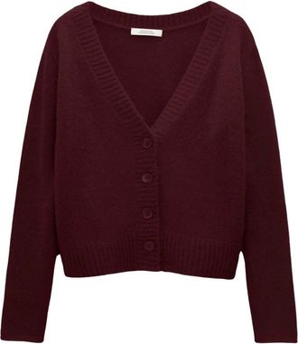 Dorothee Schumacher Luxury Love Cardigan - Knitwear - Mujer - Rojo - XL