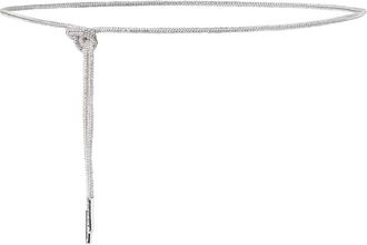 Tamaris Ketteng&uuml;rtel TAMARIS, Damen, nickel gl&auml;nzend, Materialmix, unifarben, G&uuml;rtel Ketteng&uuml;rtel, 3 mm breit, zum Binden