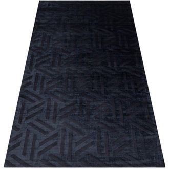 RugsX Rugsx - Alfombra Pearl 51326e Negro - Geom&eacute;trico Exclusiva, Estructural Black 154x230 Cm